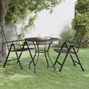 Garden Table 80x72 cm Expanded Metal Mesh Anthracite