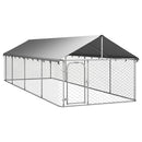 Outdoor Dog Kennel with Roof 600x200x150 cm