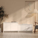 TV Cabinet White 1465 x 350 x 500 mm Engineered Wood