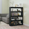 Book Cabinet Room Divider Black 100x30x135 cm