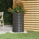 Garden Planter Powder coated Steel 40x40x68 cm Anthracite