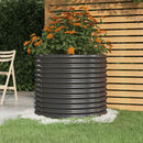Garden Planter Powder coated Steel 80x80x68 cm Anthracite
