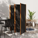 5 Panel Room Divider Black 350x180 cm