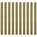 20 pcs Impregnated Fence Slats Wood 120 cm