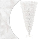Upside down Artificial Christmas Tree with Stand White 150 cm