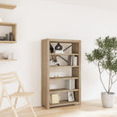 5 Tier Bookcase 80x30x140 cm Solid Wood Acacia