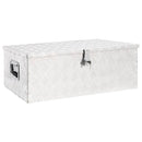 Storage Box Silver 900 x 470 x 335 mm Aluminium