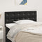 Headboard Black 100x5x78 to 88 cm Faux Leather