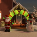 Christmas Inflatable Santa and Snowman Arch Gate LED 270 cm