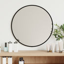 Wall Mirror Black 40 cm Round