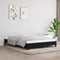 Bed Frame Black 137x187 cm Double Fabric