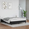 Bed Frame Black 153x203 cm Queen Faux Leather