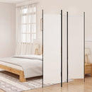 3 Panel Room Divider White 150x200 cm Fabric