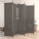 6 Panel Room Divider Anthracite 300x200 cm Fabric