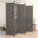 5 Panel Room Divider Anthracite 250x220 cm Fabric