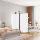 2 Panel Room Divider White 175x180 cm Fabric