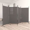 4 Panel Room Divider Anthracite 346x180 cm Fabric