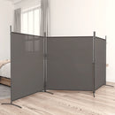 3 Panel Room Divider Anthracite 525x180 cm Fabric