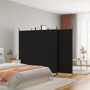 3 Panel Room Divider Black 525x180 cm Fabric