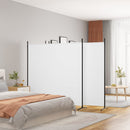4 Panel Room Divider White 698x180 cm Fabric
