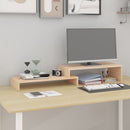 Monitor Stand 52 to 101x22x14 cm Solid Wood Pine