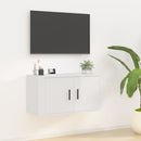Wall Mounted TV Cabinet High Gloss White 800 x 345 x 400 mm