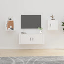 Wall Mounted TV Cabinets 2 pcs White 400 x 345 x 400 mm