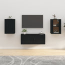 Wall Mounted TV Cabinets 2 pcs Black 400 x 345 x 600 mm