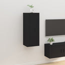 Wall Mounted TV Cabinet Black 400 x 345 x 1000 mm