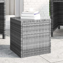 Side Table Grey 400 x 370 x 405 mm Poly Rattan