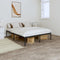 Metal Bed Frame Black 153x203 cm Queen