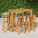 7 Piece Garden Dining Set Solid Wood Acacia
