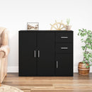 Sideboard Black 910 x 295 x 750 mm Engineered Wood