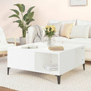 Coffee Table White 800 x 800 x 365 mm Engineered Wood