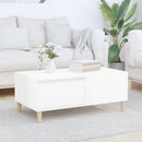 Coffee Table High Gloss White 900 x 500 x 365 mm Engineered Wood