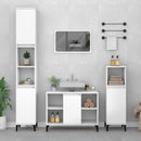 Sink Cabinet White 80x33x60 cm Engineered Wood