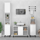 Sink Cabinet High Gloss White 80x33x60 cm Engineered Wood