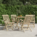 Folding Garden Chairs 4 pcs Grey 56x61x89 cm Solid Wood Teak