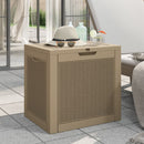 Garden Storage Box Light Brown 555 x 430 x 530 mm Polypropylene