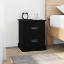 Bedside Cabinets 2 pcs Black 390 x 390 x 475 mm Engineered Wood
