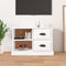 TV Cabinet High Gloss White 730 x 355 x 475 mm Engineered Wood