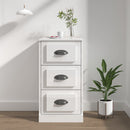Sideboard High Gloss White 360 x 355 x 675 mm Engineered Wood