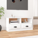 TV Cabinet High Gloss White 930 x 355 x 450 mm Engineered Wood