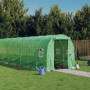Greenhouse with Steel Frame Green 12 m2 6x2x2 m