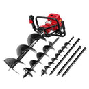 92CC Petrol Post Hole Digger Drill Borer Fence Extension Auger Bit Kit