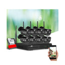 8 Bullet Cctv Wireless Security Camera 8Ch Wifi Kit 1Tb