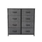 8 Drawer Tallboy Dark Grey