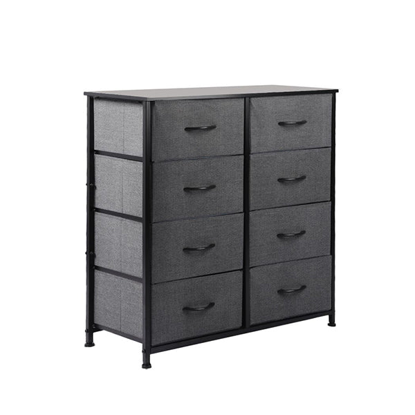 8 Drawer Tallboy Dark Grey