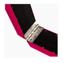 8Ft Gymnastics Folding Balance Beam Pink Synthetic Suede