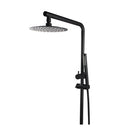 8 Inch Stainless Steel Shower Head Brass Handheld Head Black Round